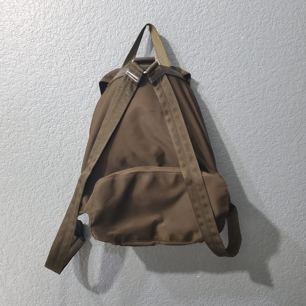 Prada Olive Brown Nylon Drawstring Backpack - image 3